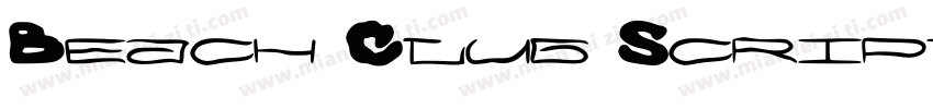 Beach Club Script Regular字体转换